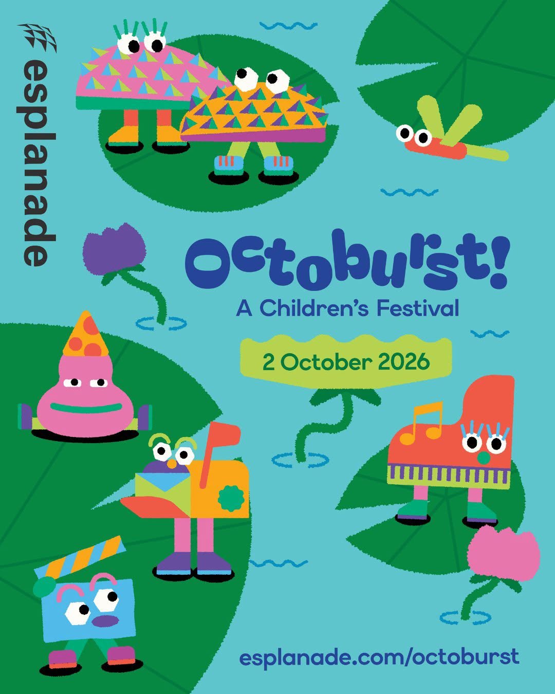 Octoburst, a children's festival at Esplanade, 2 October 2026
